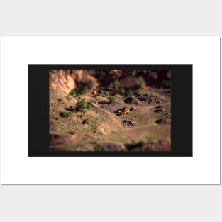 Picture of an Excavation Site With Tilt Shift Effect Posters and Art